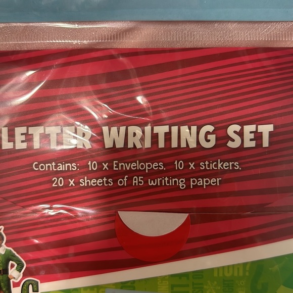 The Christmas Shoppe Letter Writing Set NWT - Picture 6 of 7